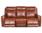 Natalia Leather Dual-Power Reclining Sofa, Coach