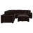 Lakeview 6-piece Upholstered Modular Sectional Sofa Dark Chocolate