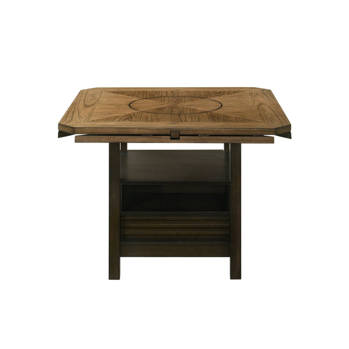 Oakly Counter Height Table with Lazy Susan