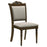 Willowbrook Upholstered Dining Side Chair Grey And Chestnut (Set Of 2)