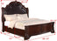 Sheffield Rich Brown Upholstered Panel Bed