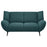 Acton Upholstered Flared Arm Loveseat Teal Blue