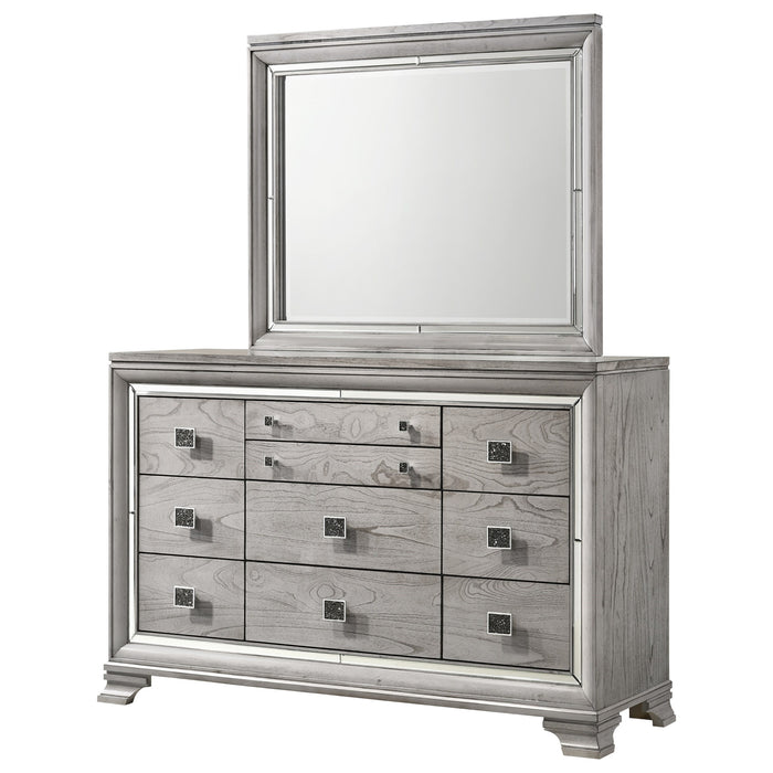 Vail Dresser Mirror with Mirrored Accents