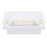 Jessica Platform Bed with Rail Seating White
