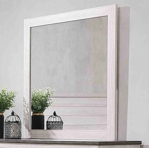 Coralee Chalk Grey Dresser Mirror