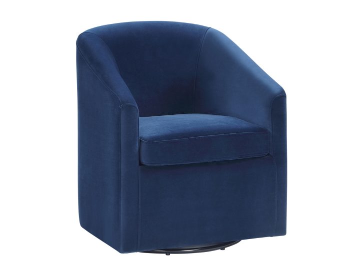 Arlo Upholstered Swivel Barrel Chair