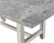 Canova 5-Piece 78-inch Gray Marble Dining Set