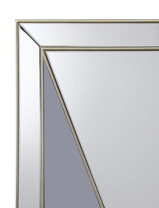 Calixte Rectangular Wall Mirror Champagne And Grey