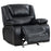 Camila Upholstered Glider Recliner Chair Black
