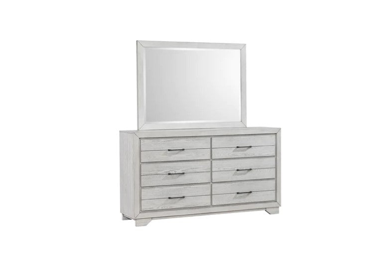 White Sands Chalk Bedroom Dresser Mirror