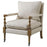 Dempsy Upholstered Accent Chair With Casters Beige