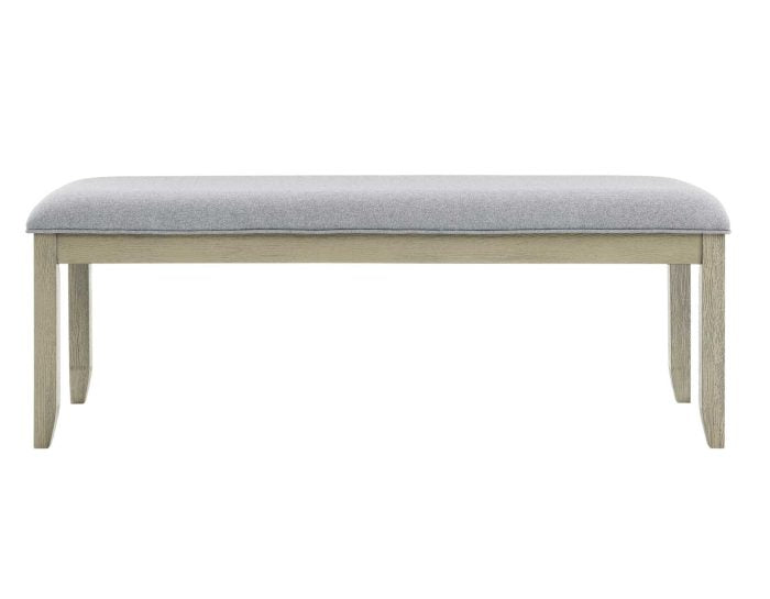 Carena Backless Dining Bench Gray