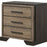 Baker 3-drawer Nightstand Brown and Light Taupe