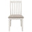 Nogales Vertical Slat Back Dining Side Chair Off White (Set of 2)