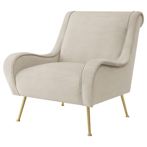 Ricci Upholstered Saddle Arms Accent Chair