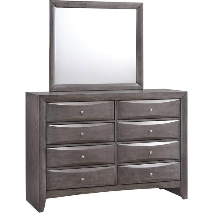 Emily Gray Bedroom Dresser Mirror