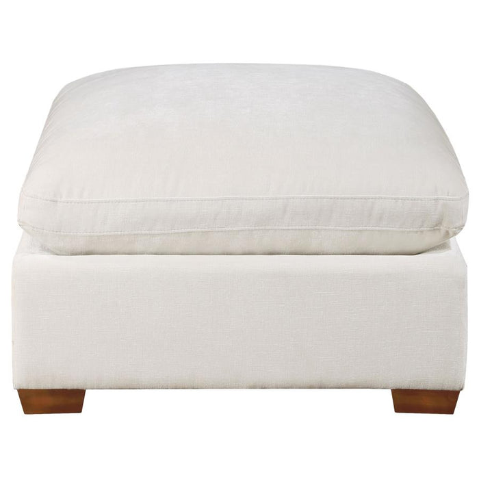 Lakeview Upholstered Ottoman Ivory