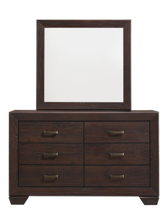 Kauffman Rectangular Dresser Mirror Dark Cocoa