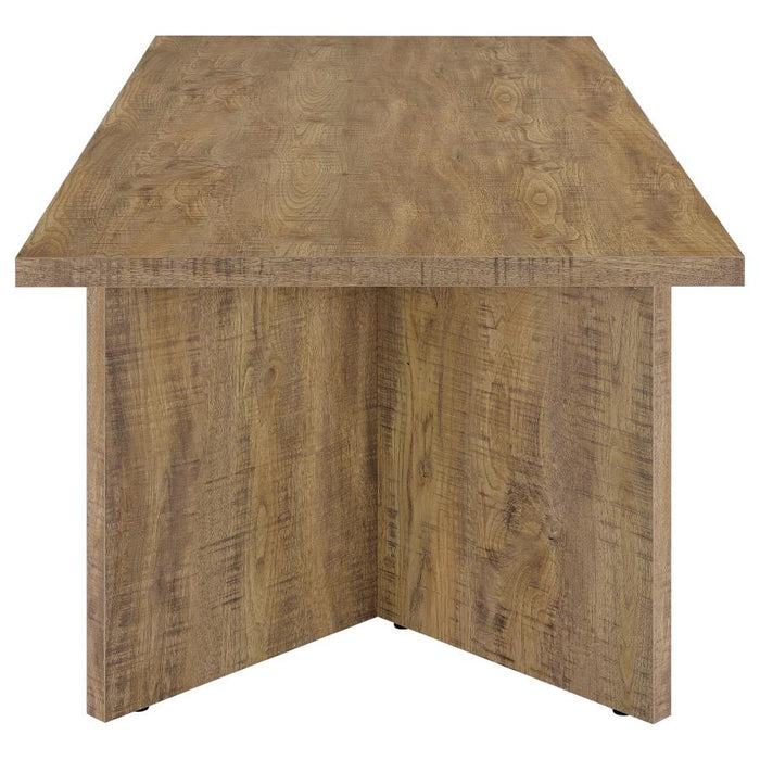 Jamestown Rectangular Engineered Wood Dining Table with Decorative Laminate Mango Brown
