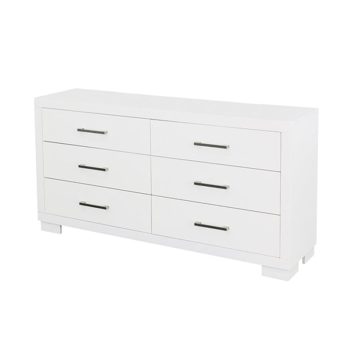 Jessica 6-drawer Dresser White