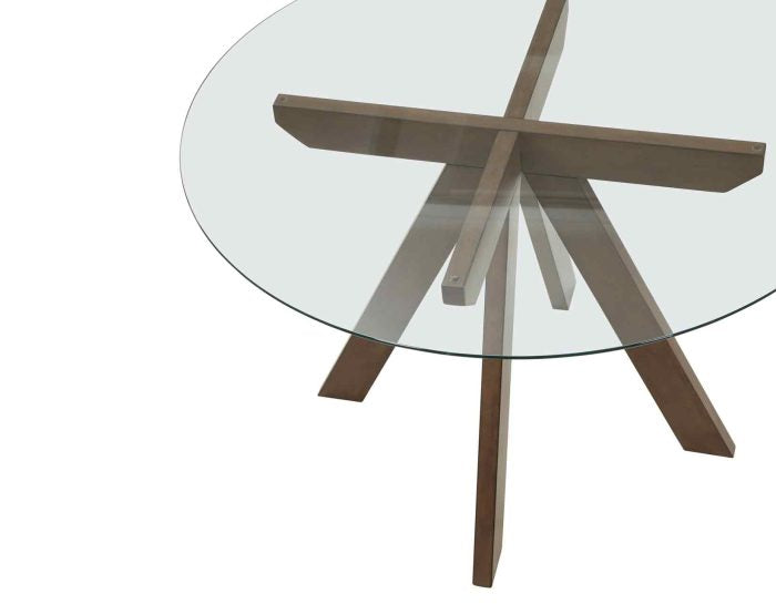 Wade 48-inch Round Glass-Top Dining Table