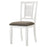 Appleton Ladder Back Dining Side Chair White and Brown (Set of 2)