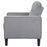 Bowen Upholstered Track Arms Tufted Chair Grey