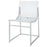 Adino Acrylic Dining Side Chair Clear and Chrome (Set of 2)