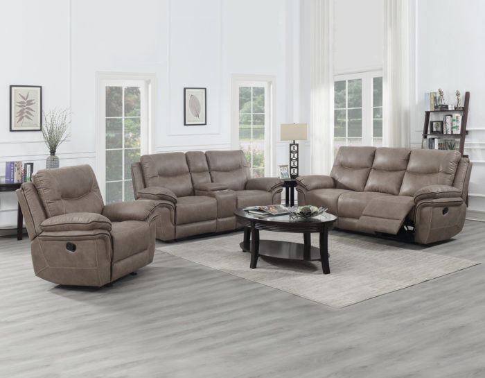 Isabella Manual Reclining Console Loveseat