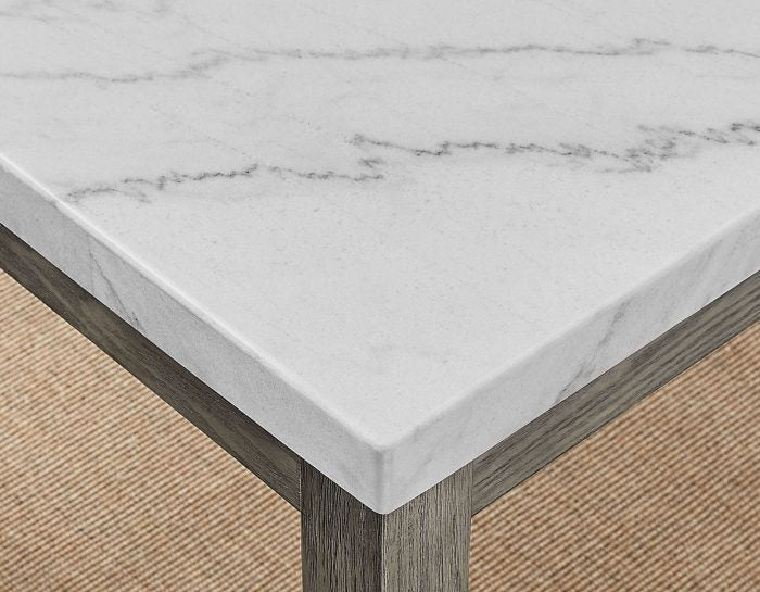 Emily White Marble Top Dining Table