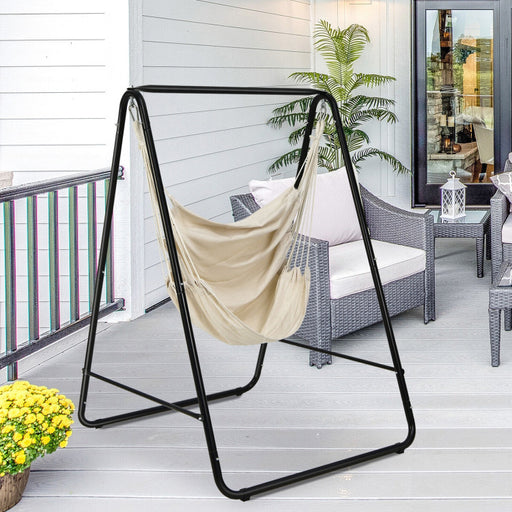 Solid Steel C Hammock Frame Stand — Myers Goods Home & Decor