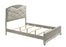 Valiant Champagne Silver Upholstered Panel Bed