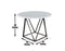 Ramona White Marble Top 44 inch Round Dining Table