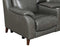 Trento Dual-Power Leather Reclining Console Loveseat