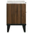 Mays 2-drawer Nightstand Walnut Brown with Faux Marble Top