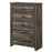 Carter 5 Drawer Brown Gray Chest