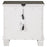Lilith 2-drawer Nightstand Distressed Grey and White