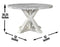 Canova 52-inch Round Gray Marble Top Dining Table