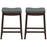 Set of 2 24-Inch Height Backless Counter Stool with Footrest