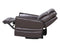 Coachella Dual-Power Leather Recliner, Brown