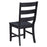 Newport Ladder Back Dining Side Chair Black (Set Of 2)