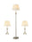 Griffin 3-Piece Slender Lamp Set Brushed Nickel