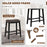 26 Inch Counter Height Bar Stool Set of 2 with Upholstered Seat