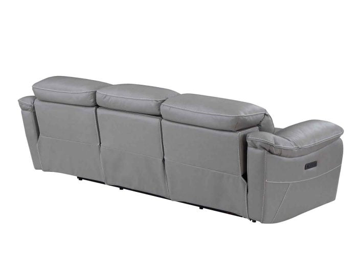 Alpine Dual-Power Leather Reclining Sofa