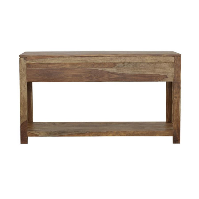 Esther 3-Drawer Storage Console Table Natural Sheesham