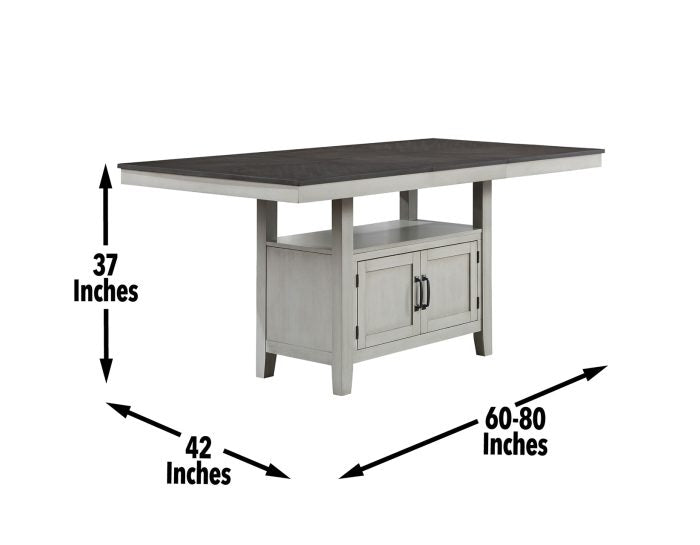 Hyland 80-inch Counter Table w/20-inch Leaf