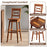 Swivel 30-Inch Bar Height Stool Set of 2 with Footrest