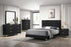 Kendall Tufted Panel Bed Black and Gold