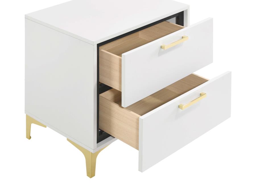 Kendall 2-drawer Nightstand White