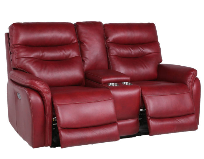 Fortuna Dual-Power Reclining Console Loveseat